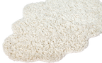 Teppich, CLOUD, hochflorig, weiß, Baumwolle, 110x72cm