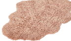 Teppich, CLOUD, hochflorig, mauve, Baumwolle, 110x72cm
