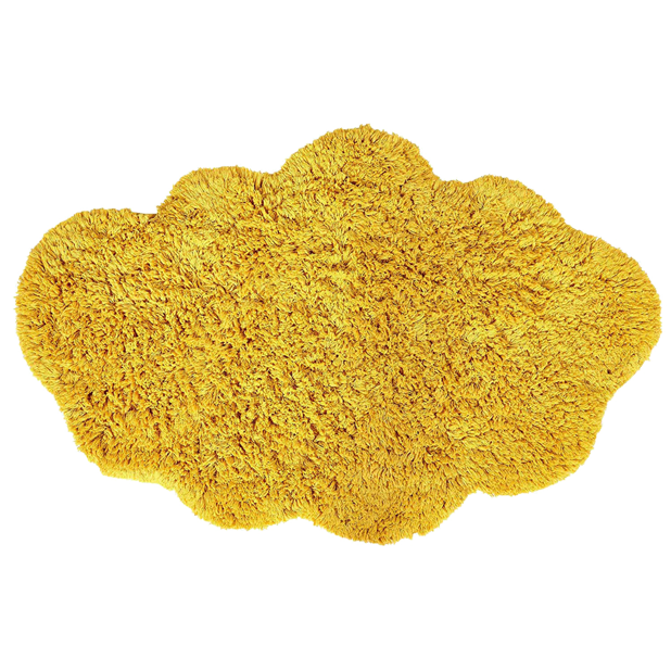 Teppich, CLOUD, hochflorig, turmeric, Baumwolle, 110x72cm