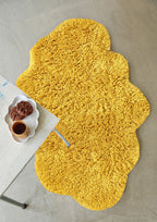 Teppich, CLOUD, hochflorig, turmeric, Baumwolle, 110x72cm