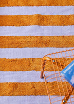 Teppich, SUGAR, lila/orange, Baumwolle, 60x90cm