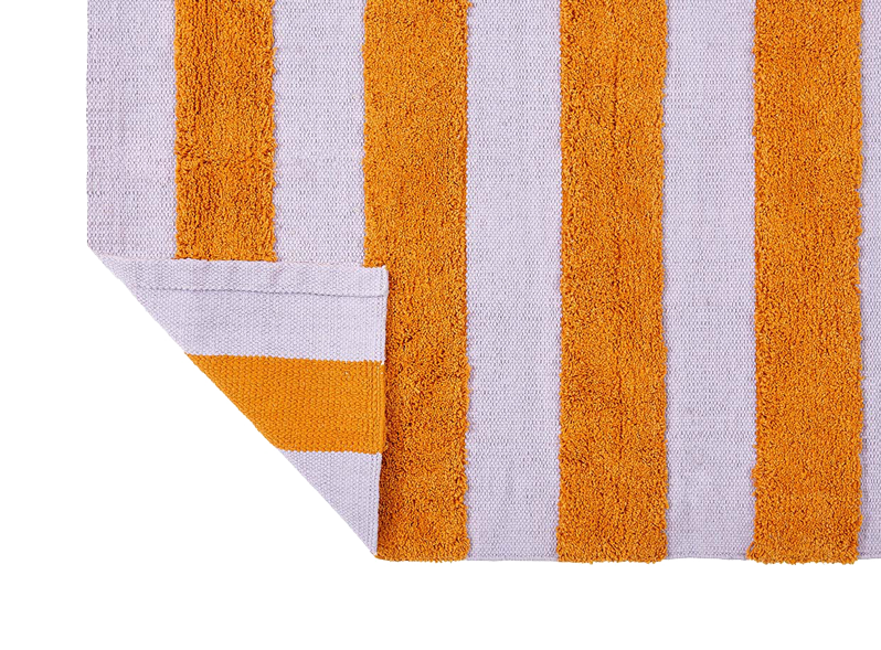 Teppich, SUGAR, lila/orange, Baumwolle, 60x90cm