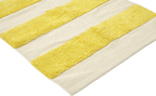 Teppich, SUGAR, gelb/naturweiß, Baumwolle, 60x90cm