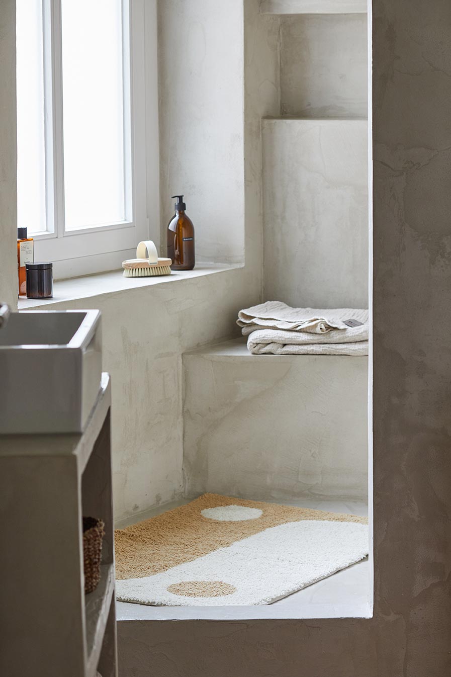Teppich, YINYANG, beige/naturweiß, Baumwolle, 60x90cm*SALE