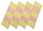 Teppich, SCALA, pink/gelb, Baumwolle, 60x90cm