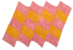 Teppich, SCALA, orange/pink, Baumwolle, 60x90cm