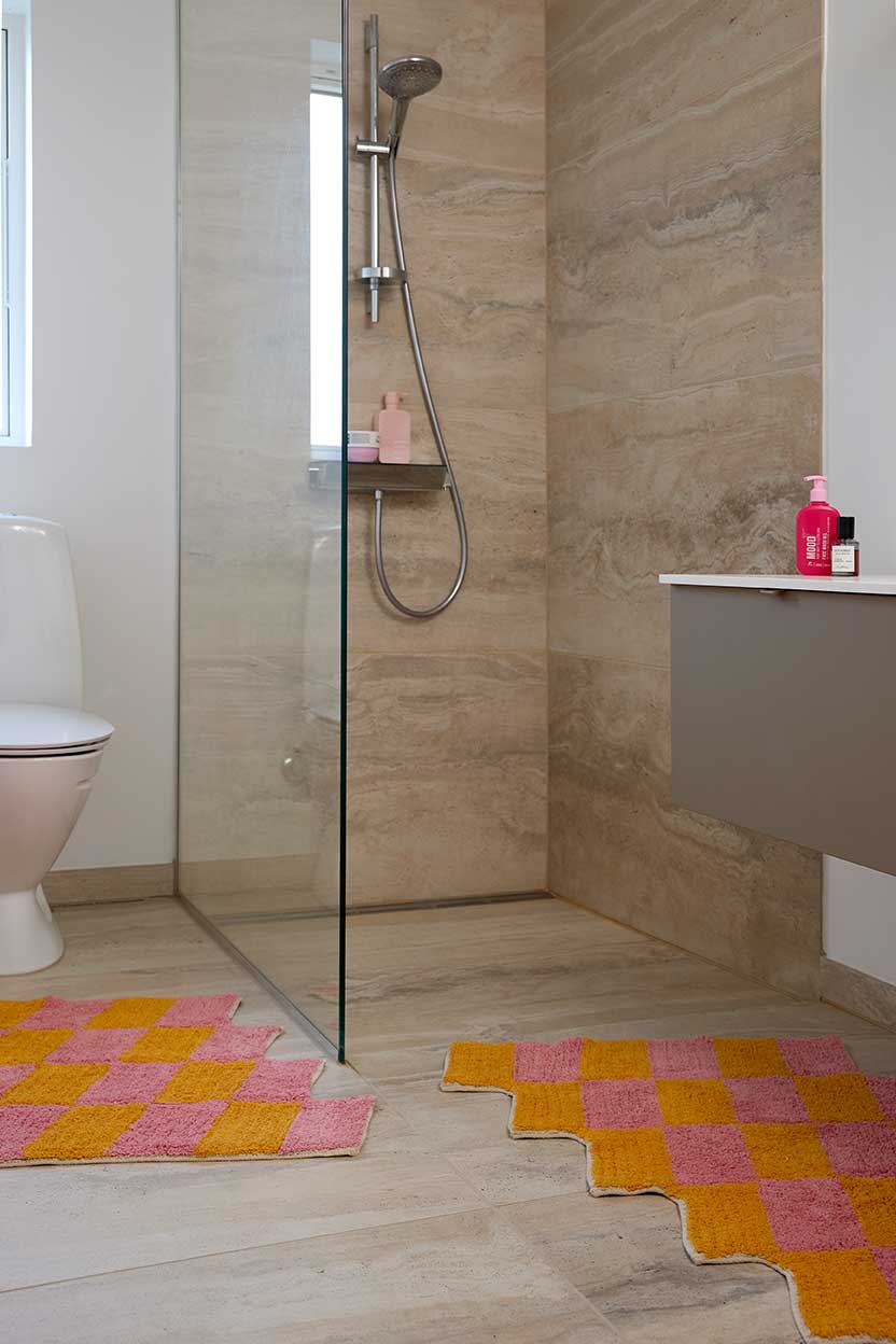 Teppich, SCALA, orange/pink, Baumwolle, 60x90cm