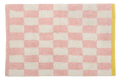 Teppich, LUCKY, natur/pink/gelb, Baumwolle, 60x90cm