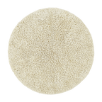 Teppich, SHAGGY, naturweiß, Baumwolle, 130cm Ø