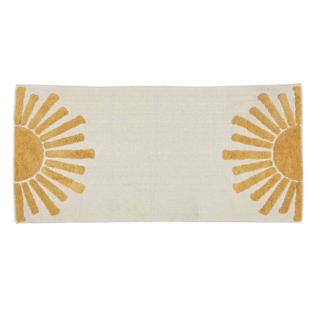 Teppich, SUN, hochflorig, Baumwolle, HONEY/natur, 70x140cm