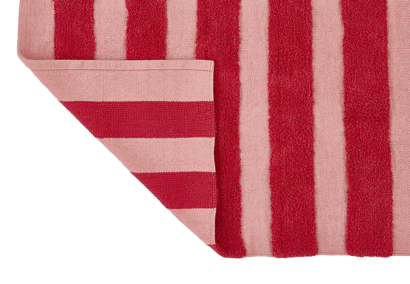 Teppich, SUGAR, rosa/himbeere, Baumwolle, 70x140cm