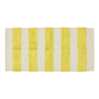 Teppich, SUGAR, gelb/naturweiß, Baumwolle, 70x140cm
