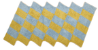 Teppich, SCALA, blau/limone, Baumwolle, 70x140cm