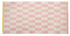 Teppich, LUCKY, natur/pink/gelb, Baumwolle, 70x140cm