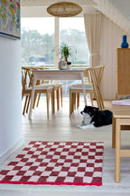 Teppich, LUCKY, pink/braun, Baumwolle, 70x140cm