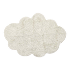 Teppich, CLOUD, hochflorig, Baumwolle, naturweiß, 140x200cm