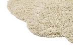 Teppich, CLOUD, hochflorig, Baumwolle, naturweiß, 140x200cm