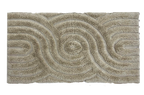 Wollteppich hochflorig, SWIRL, grau, 70x140cm