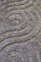 Wollteppich hochflorig, SWIRL, grau, 70x140cm