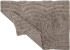 Wollteppich hochflorig, SWIRL, grau, 70x140cm