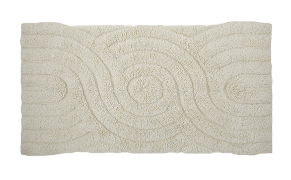 SWIRL wool rug, high-pile