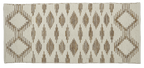 Teppichläufer aus Wolle/Baumwolle, IDUN, creme/caramel, 70x140cm