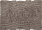 Wollteppich hochflorig, SWIRL, grau, 140x200cm