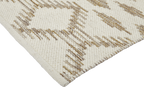 Teppichläufer aus Wolle/Baumwolle, IDUN, creme/caramel, 70x250cm