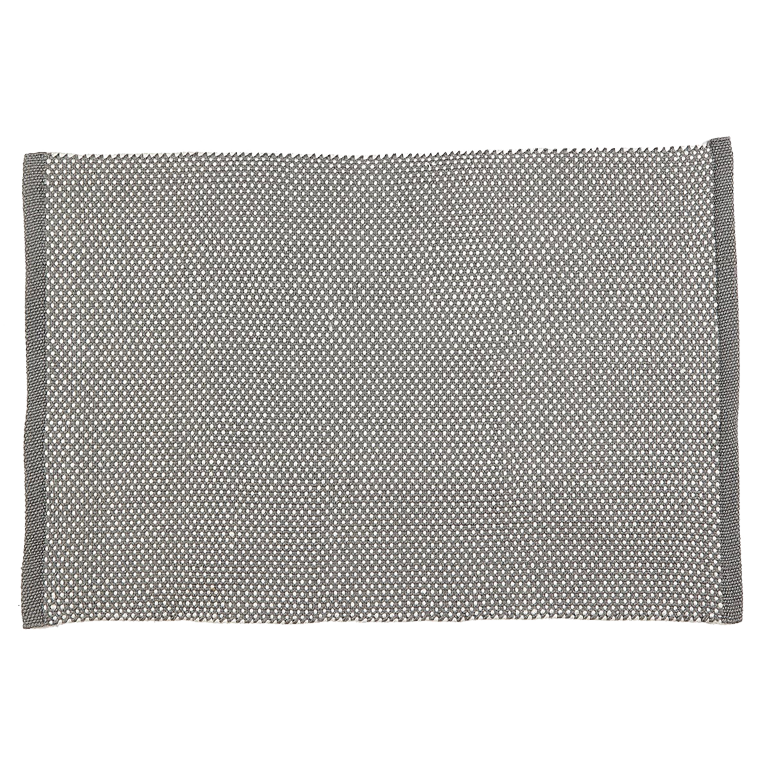 PET Teppich, DOTS, grau/natur, 60x90cm