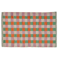 PET Teppich, SQUARE, green, orange, lavender, 60x90cm