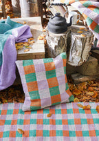 PET Teppich, SQUARE, green, orange, lavender, 60x90cm