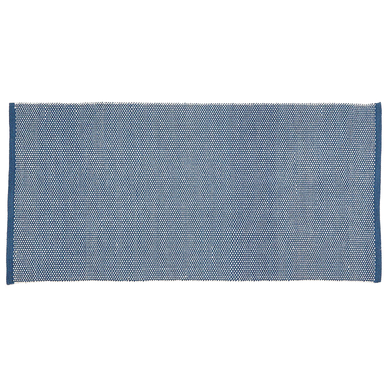 PET Outdoor-Läufer, DOTS, blau/natur, 70x140cm