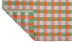 PET Outdoorteppich, SQUARE, green, orange, lavender, 70x140cm