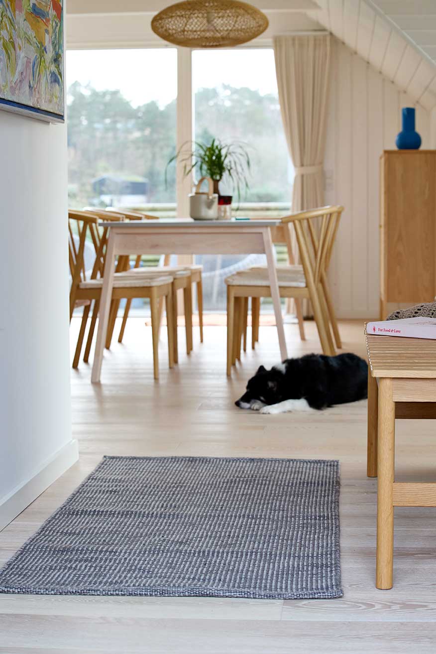 PET Outdoorteppich, MELANGE, dunkelgrau, 70x140cm