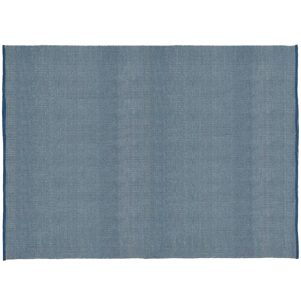 PET Teppich, DOTS, blau/natur, 140x200cm