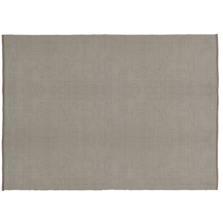 PET Teppich, DOTS, braungrau/natur, 140x200cm