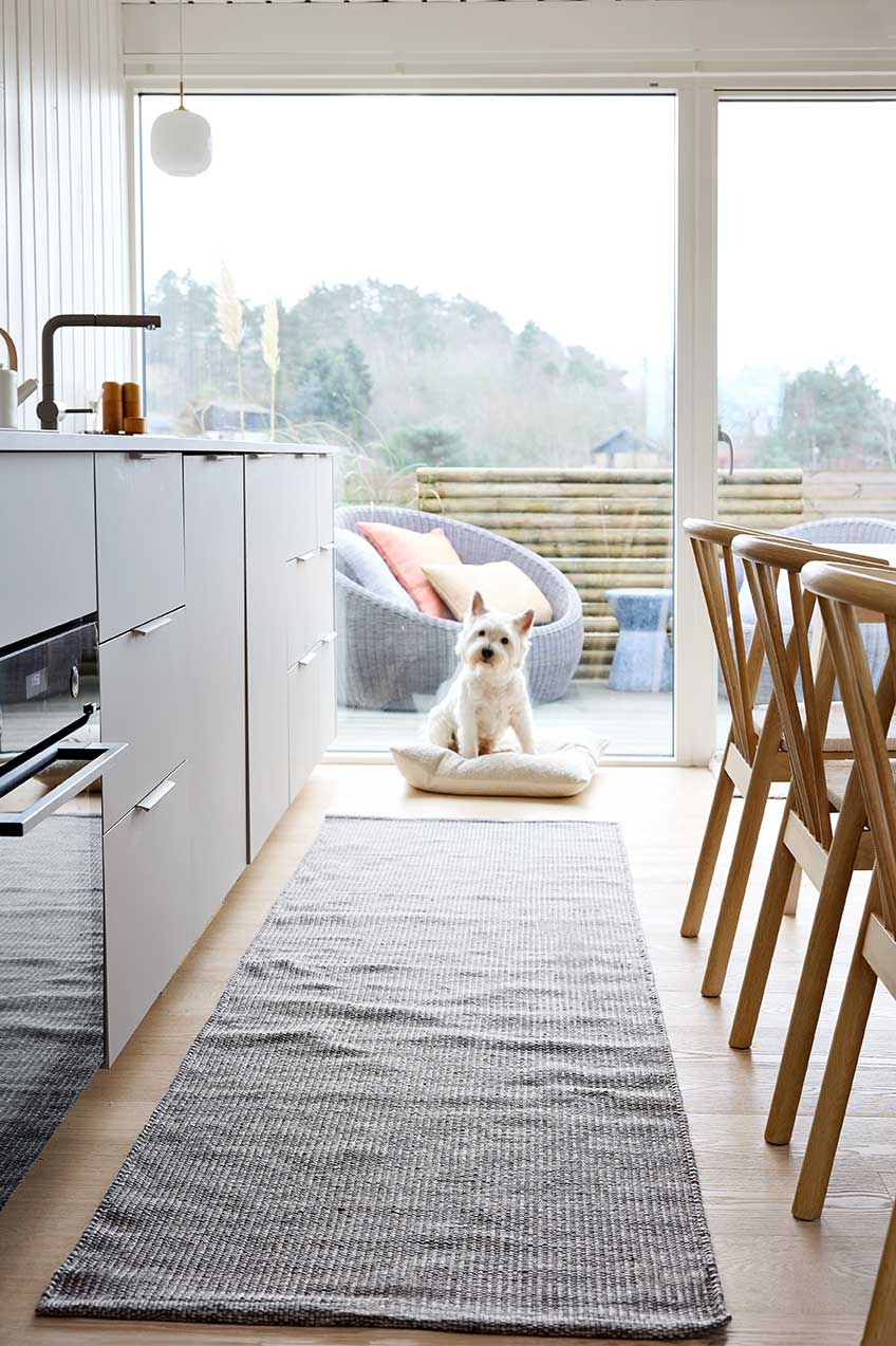 PET Outdoorteppich, MELANGE, dunkelgrau, 70x250cm